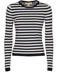 Michael Kors - Striped Crewneck T-shirt - Lyst