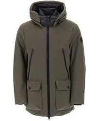 Woolrich - Soft Shell Military Green Parka - Lyst