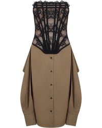 GIUSEPPE DI MORABITO - Mini Dress Cotton Lace - Lyst