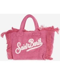 Mc2 Saint Barth - Colette Terry Cloth Tote Bag With Embroidery - Lyst