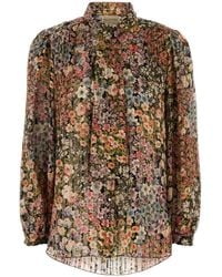 Valentino Garavani - Printed Silk Blend Shirt - Lyst