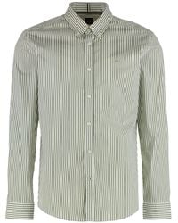 BOSS - Slim Fit Cotton Oxford Shirt - Lyst