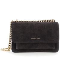 MICHAEL Michael Kors - Shoulder Bag With Chain Strap And Front Logo - Lyst