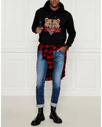 DSquared² - Angry Bear Logo Cool Fit Hoodie Clothing Knitwear - Lyst
