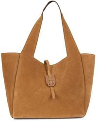 Hogan - Shopper Bag Light Suede Calf Skin Tote - Lyst