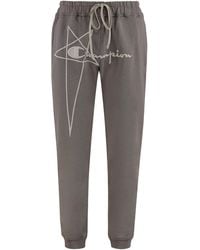 Rick Owens - X Champion Cotton Sweatpants Track Pants - Lyst