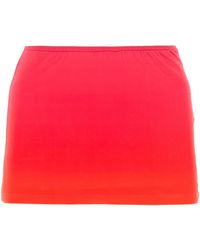 GIMAGUAS - Two-Tone Polyester Alba Miniskirt - Lyst
