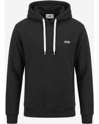Autry - Cotton Hoodie With Logo Sweatshirts - Lyst