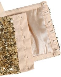 Dolce & Gabbana - Sequined Semi-Pad Underwire Bra Underwear Elastane Nylon Clothing - Lyst