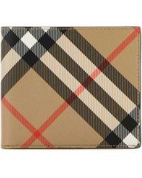 Burberry - Printed E-Canvas Wallet - Lyst