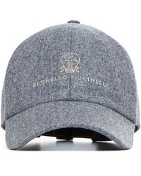 Brunello Cucinelli - Wool Baseball Cap - Lyst