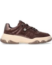 Pinko - Suede Athena Thick Sole Sneakers - Lyst