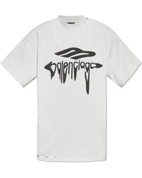 Balenciaga - T-Shirt With Vintage Effect - Lyst