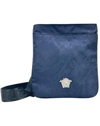 Versace - Medusa Flat Crossbody Bag Canvas - Lyst