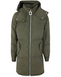 JW Anderson - Contrast Hood Long Puffer Coat - Lyst