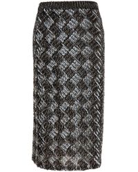 P.A.R.O.S.H. - Skirt With All-Over Sequins - Lyst