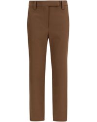 Brunello Cucinelli - Straight-Leg Cotton Pants - Lyst