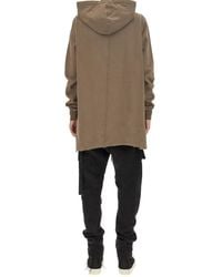 Rick Owens - Oversized Hoodie Cotton Sweatshirts - Lyst