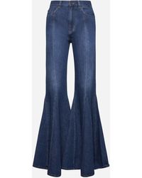 Chloé - Light Denim Fluid Flare Jeans - Lyst