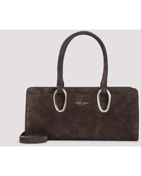 Giorgio Armani - Suede Calf Leather Shoulder Bag - Lyst