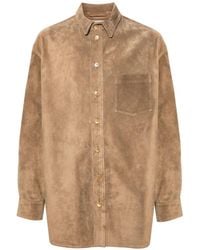Marni - Leather Shirt - Lyst