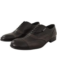Dolce & Gabbana - Lizard Skin Leather Oxford Dress Shoes Varana - Lyst