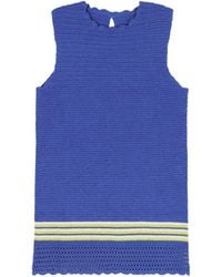 B.B. Wallace - Débardeur Reinhardt Rayures Contrastantes Laine Bleu Multicolore Tank Tops - Lyst