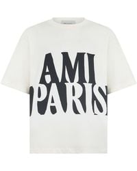 Ami Paris - Cotton T-Shirt T-Shirts - Lyst