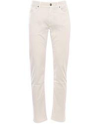 BARMAS - Cream Trousers - Lyst