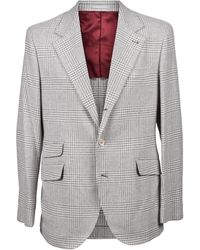 Brunello Cucinelli - Light Wool Check Suit - Lyst