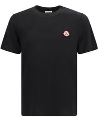 Moncler - Cotton Jersey Logo T-Shirt T-Shirts - Lyst
