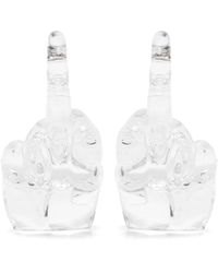 Y. Project - Midi Fuck You Pendant Earrings Accessories - Lyst