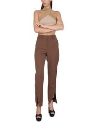 Balmain - Wool Pants With Zipper Closure Trousers - Lyst