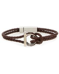 Ferragamo - Bracelet Gancini Leather Calf Bracelets - Lyst