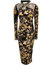 Versace - Jeans Couture Dress With Long Sleeves - Lyst