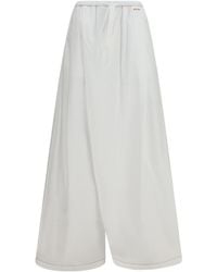 Marni - Draping Wide-Leg Pants Cotton - Lyst