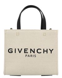 Givenchy - Sand Canvas Mini G-Tote Handbag - Lyst