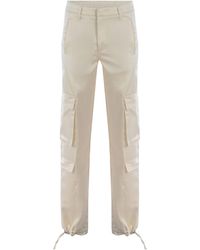 Dondup - Cargo Trousers Tori Made Of Satin - Lyst