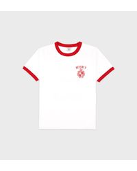 Sporty & Rich - Bh Crest Soft Ringer Tee - Lyst
