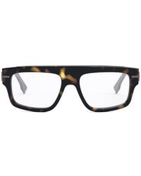 Fendi - Rectangular-frame Glasses - Lyst
