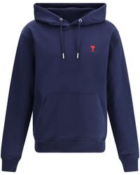 Ami Paris - Logoed Hoodie - Lyst