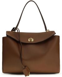 Balenciaga - Rodeo Top Handle Calf Leather Bos Taurus Shoulder Bags - Lyst