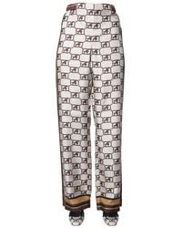 Alberta Ferretti - Story Logo Pants - Lyst