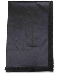 Gucci - Gg Lamé Wool And Silk Shawl - Lyst