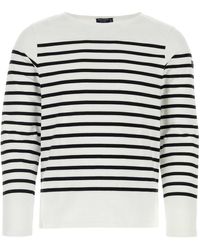 Saint James - Embroidered Cotton Naval T-Shirt - Lyst