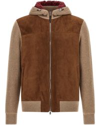 Brunello Cucinelli - Lamb Leather Bomber Clothing - Lyst