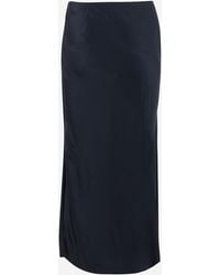 Vince - Skirt Long Acetate Dark Naia Re-New - Lyst