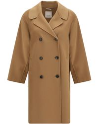 Max Mara - 'S Maxmara Magnolia Double-Breasted Virgin Wool Coat - Lyst
