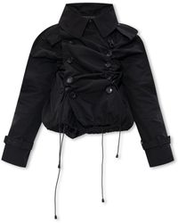 Junya Watanabe - Double Breasted Ruched Padded Jacket - Lyst