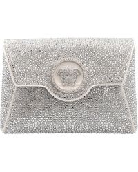 Versace - La Medusa Envelope Clutch With Crystals - Lyst